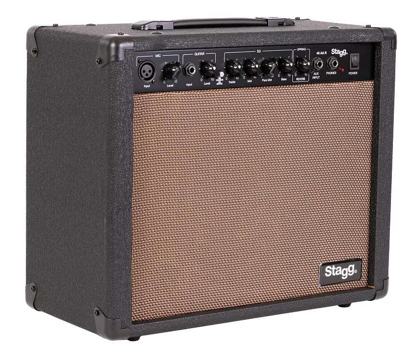 Комбо для электроакустической гитары STAGG 40 AA R