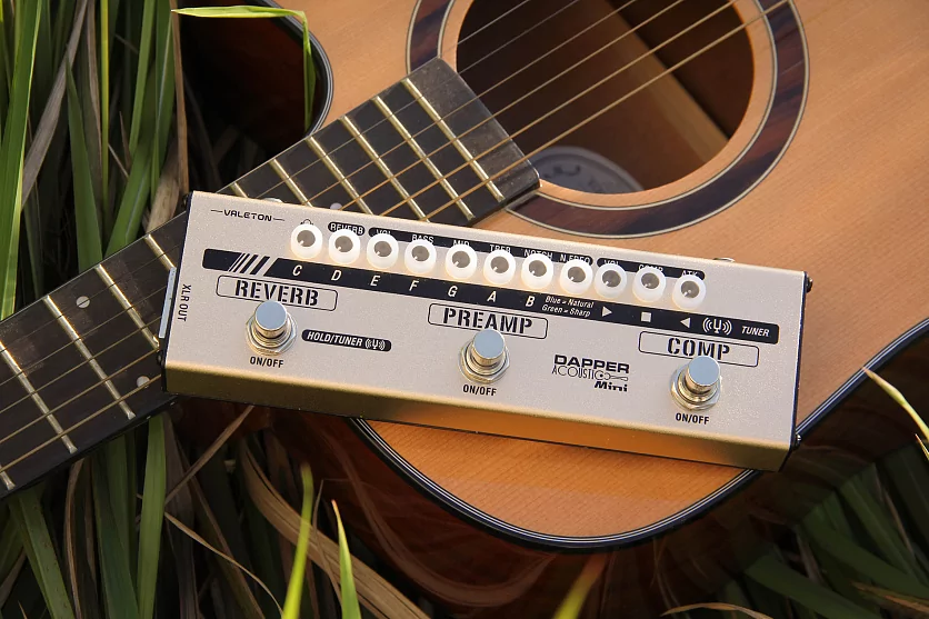 Напольная компактная гитарная педаль Dapper Acoustic Mini Valeton MES-4 15