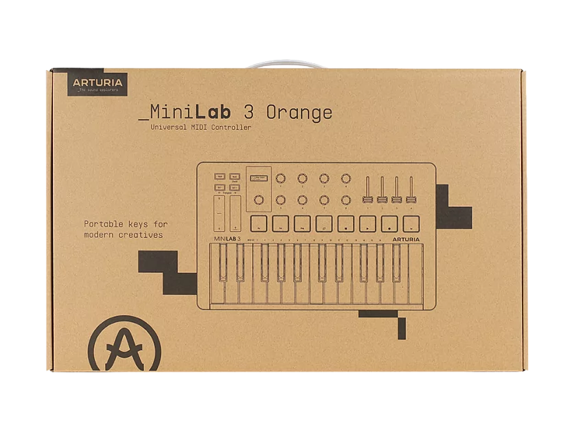 MIDI клавиатура Arturia MiniLAB 3 Orange Edition 15