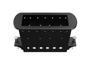 Прямоугольный металлический корпус Wize Pro WRTS-M-6BOX-B 3