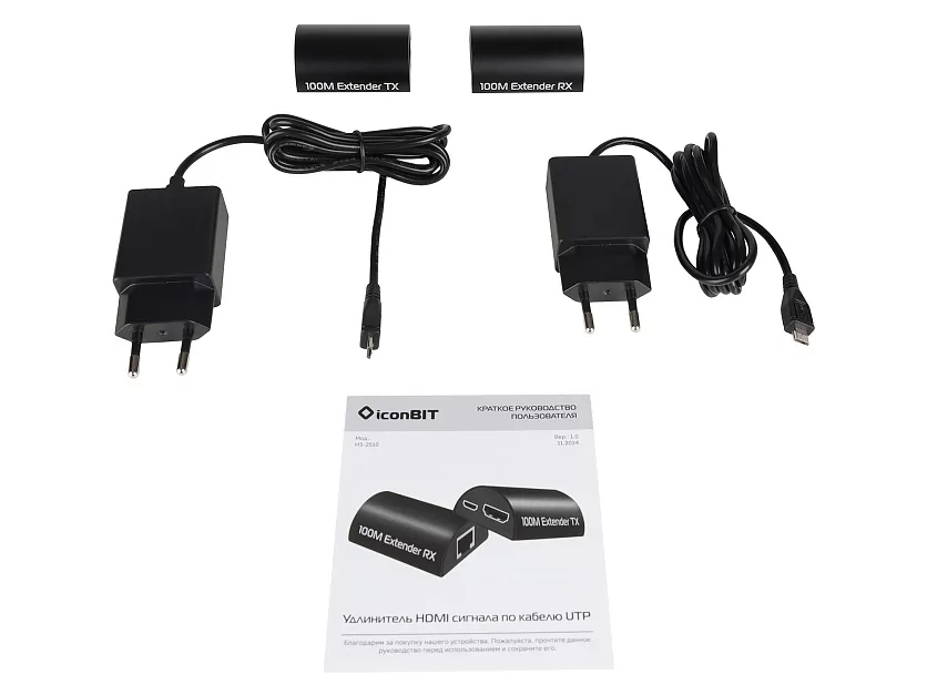 Удлинитель сигнала HDMI iconBIT HS-2510 16