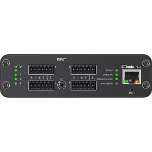 Четырехканальный Dante аудиоинтерфейс SHURE ANI4IN-BLOCK 2