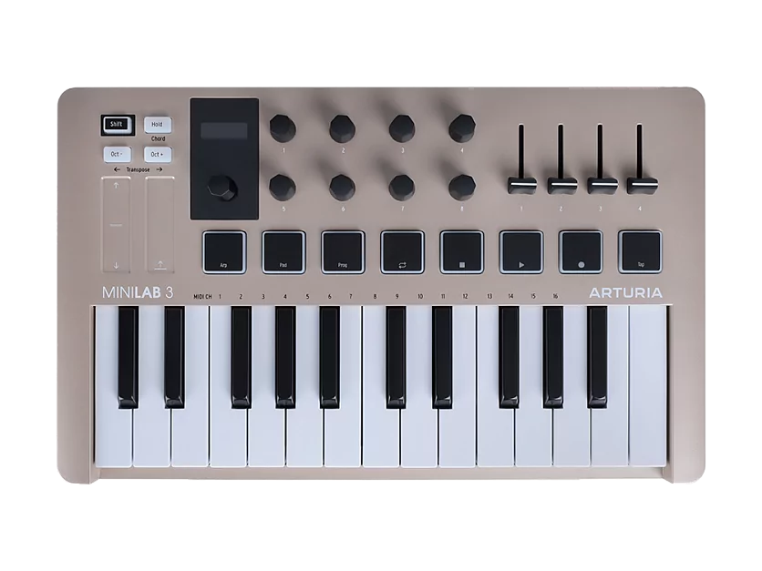MIDI клавиатура Arturia MiniLAB 3 Champagne