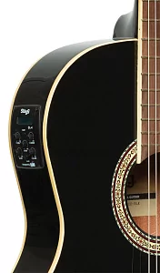 Электроакустическая гитара STAGG SCL60 TCE BLK 6