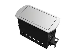 Прямоугольный металлический корпус Wize Pro WRTS-M-6CBOX-S 4