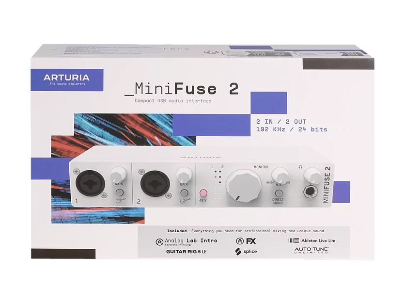 Аудиоинтерфейс USB Arturia MiniFuse 2 White 14