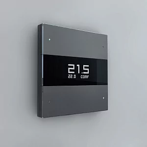 Сценарный выключатель с LED экраном и термостатом iRidi FS-BT6-LED-04