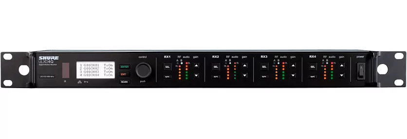 Цифровой четырехканальный приемник SHURE ULXD4QE=-G65