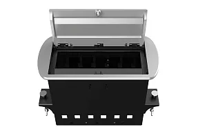 Прямоугольный металлический корпус Wize Pro WRTS-M-6CBOX-S 2