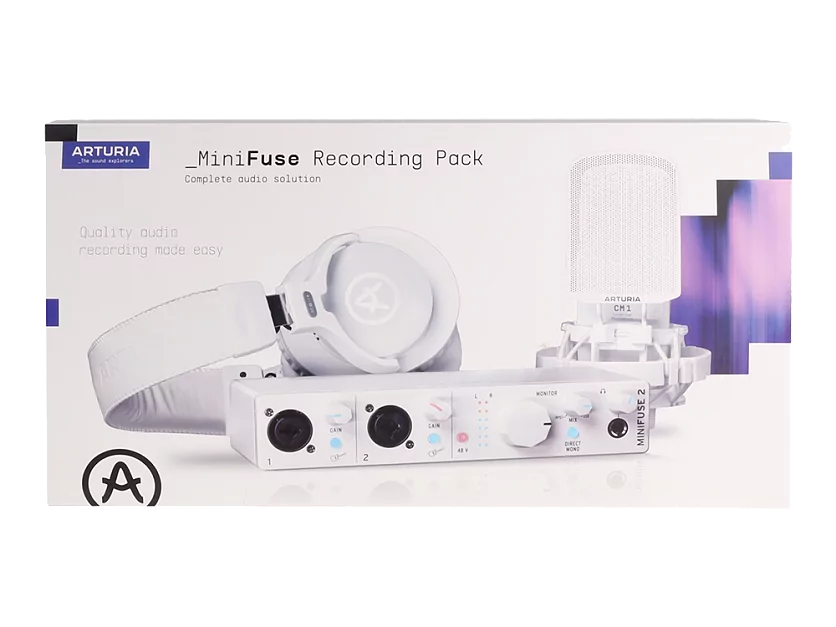 Аудиоинтерфейс USB Arturia MiniFuse Recording Pack White 16