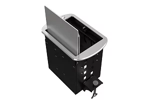 Прямоугольный металлический корпус Wize Pro WRTS-M-4CBOX-S 6