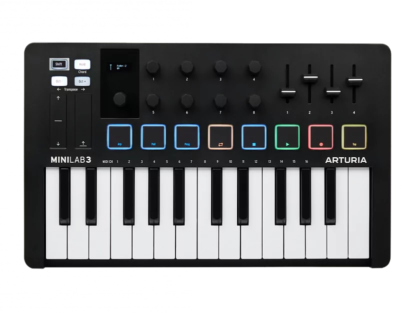 MIDI клавиатура Arturia MiniLAB 3 Black Edition