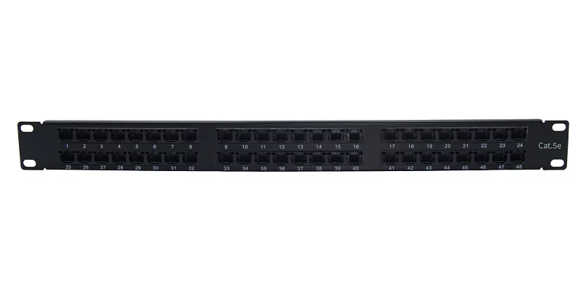 Патч-панель 19" Wize Pro W1U48CAT5E