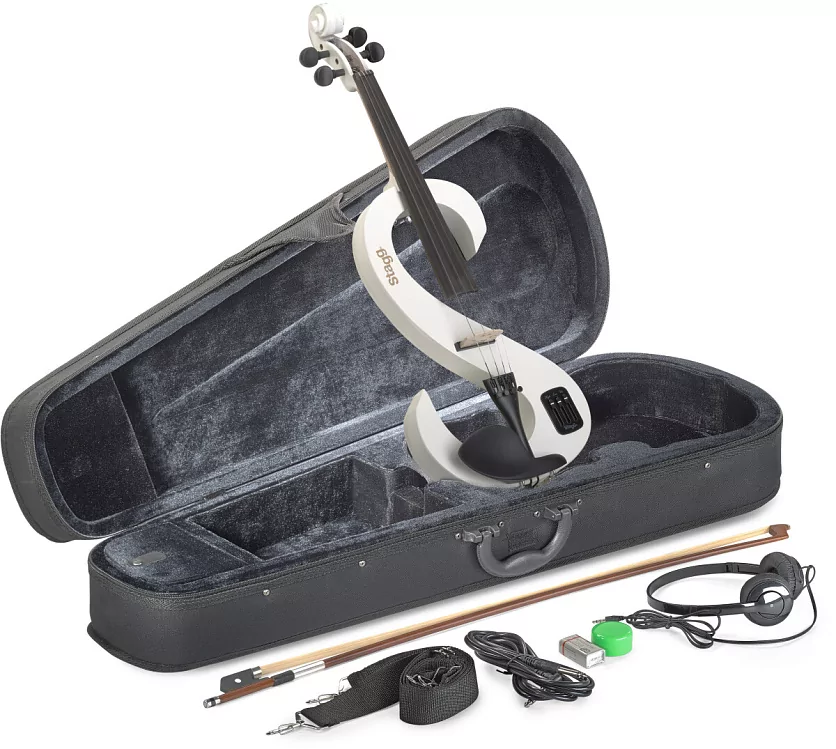 Электроскрипка STAGG EVN-4/4 WH