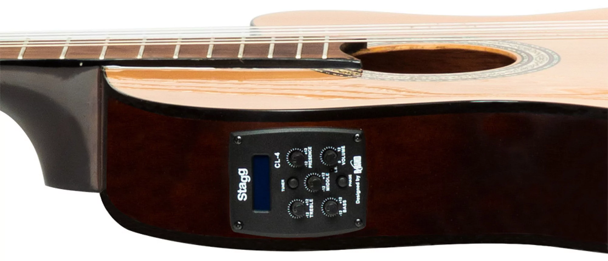 Электроакустическая гитара STAGG SCL60 TCE NAT 4
