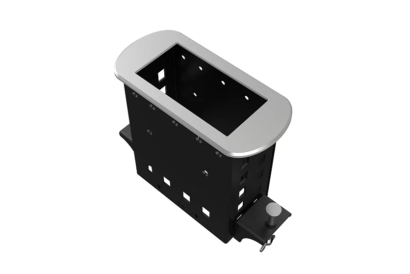 Прямоугольный металлический корпус Wize Pro WRTS-M-4BOX-S