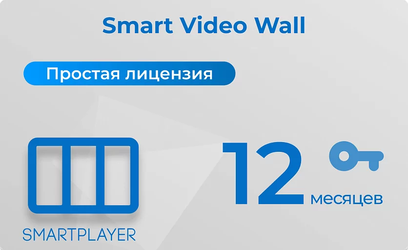 Простая (неисключительная) лицензия на Программу для ЭВМ Платформа SmartPlayer, тариф Smart Video Wall, подписка на 1 год SmartPlayer 30.03022021