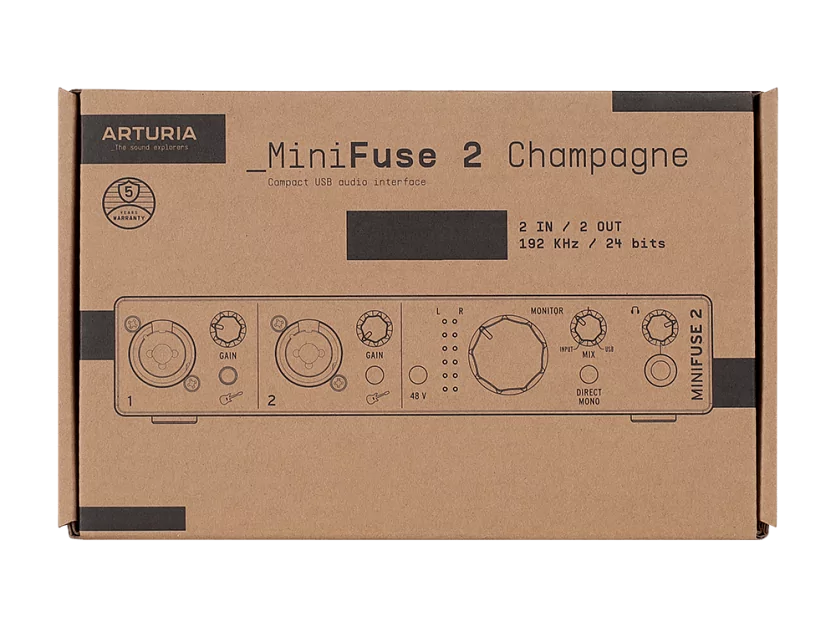 Аудиоинтерфейс USB Arturia MiniFuse 2 Champagne 12
