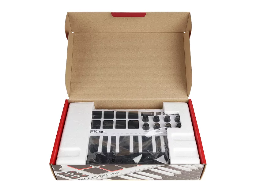 MIDI клавиатура AKAI MPK Mini MK3 White 14