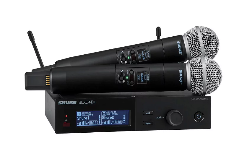 Цифровая двухканальная радиосистема SHURE SLXD24D+E/58-G65
