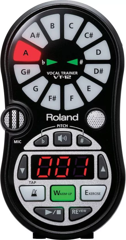 Портативный вокальный тренажер ROLAND VT-12-BK