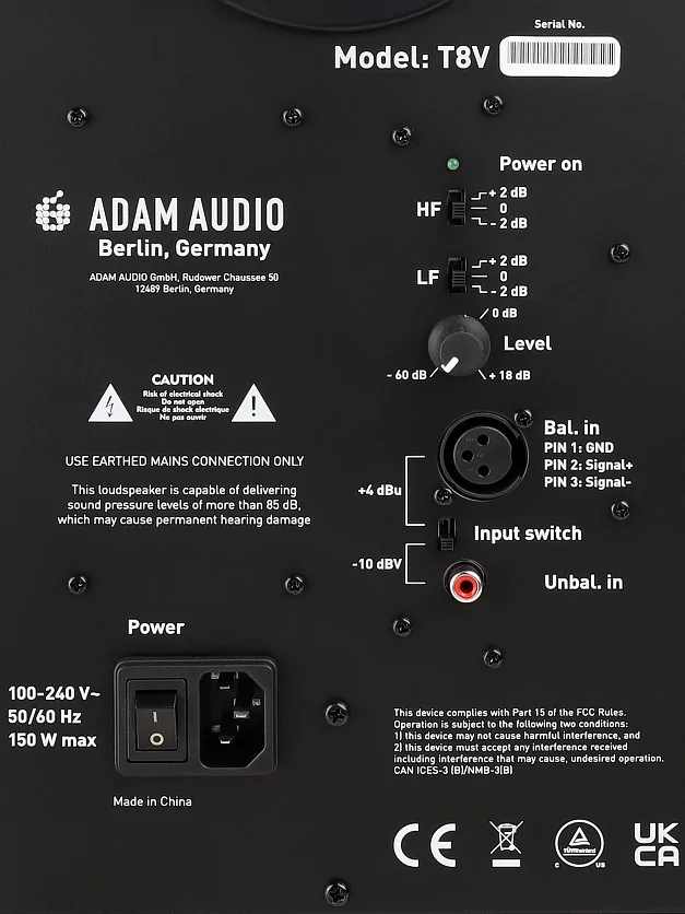 Акустическая система (студийный монитор) Adam T8V 9