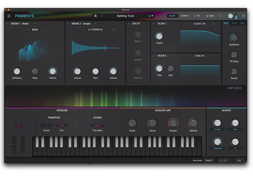 Электронная лицензия Arturia Pigments 6 (electronic license) 3