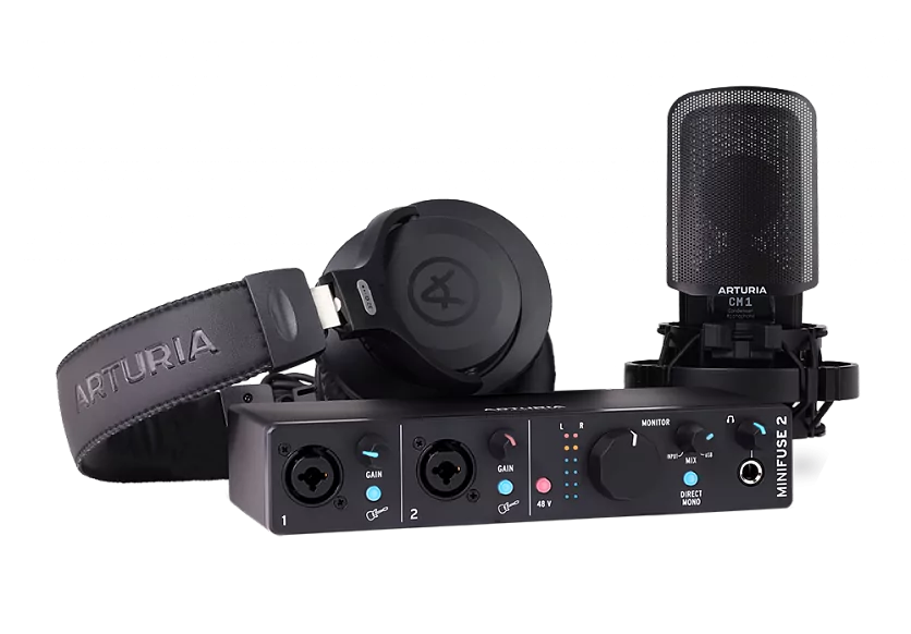 Аудиоинтерфейс USB Arturia MiniFuse Recording Pack Black