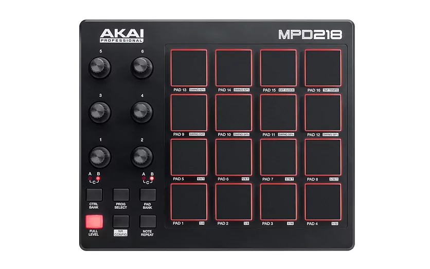 MIDI контроллер AKAI MPD218 2