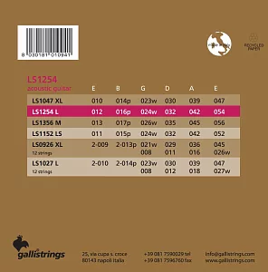 Комплект струн GALLI STRINGS LS1254 LIGHT 2