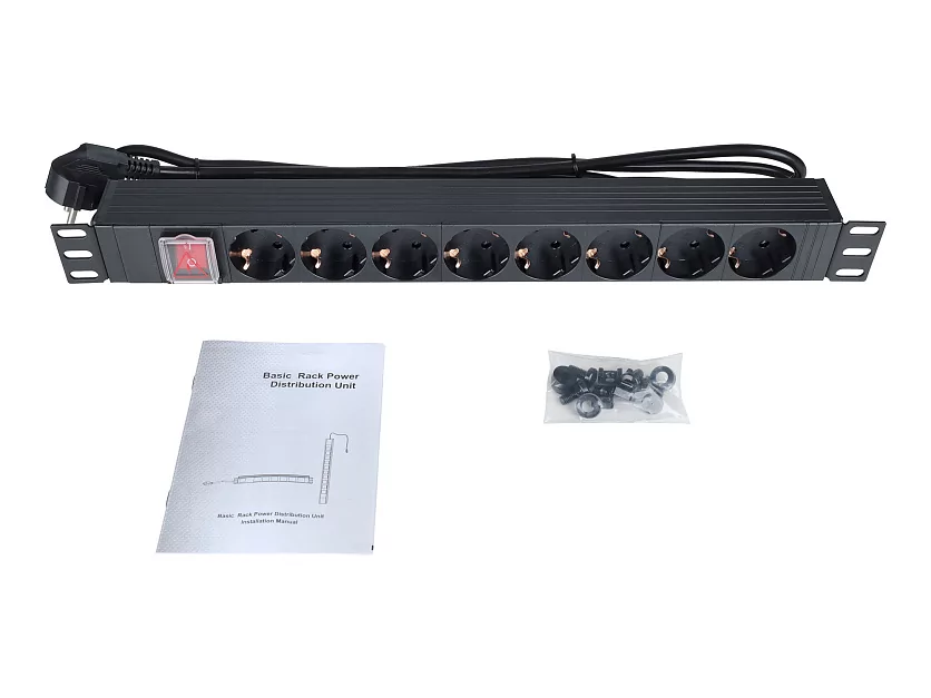 Блок розеток Wize Pro WPDU1U-8 12