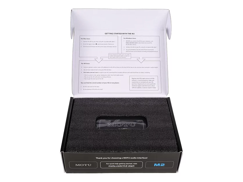 Аудиоинтерфейс USB Motu M2 14