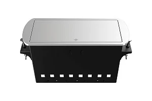 Прямоугольный металлический корпус Wize Pro WRTS-M-8CBOX-S 3