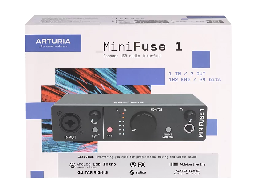 Аудиоинтерфейс USB Arturia MiniFuse 1 Black 13