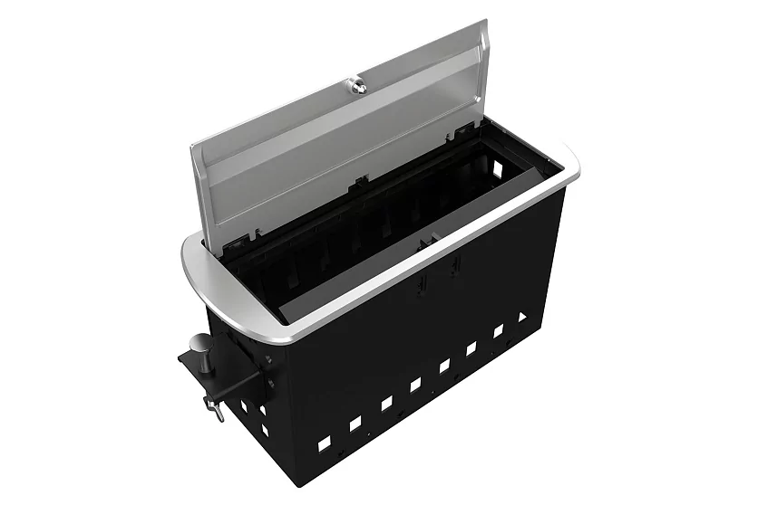 Прямоугольный металлический корпус Wize Pro WRTS-M-8CBOX-S 2