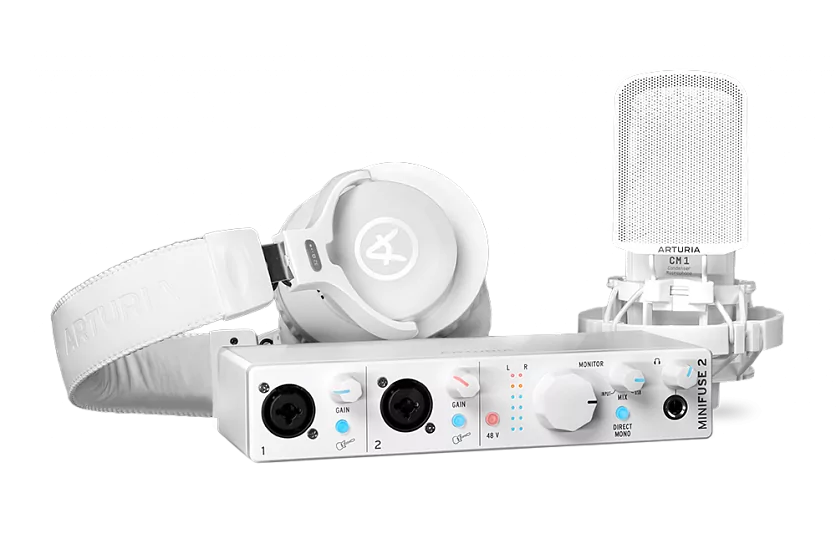 Аудиоинтерфейс USB Arturia MiniFuse Recording Pack White