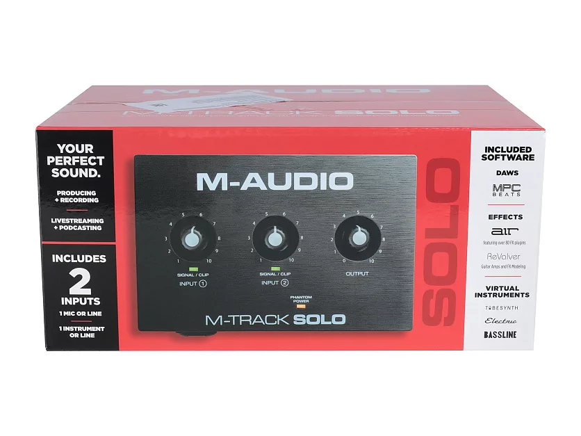 Аудиоинтерфейс USB M-audio M-Track Solo 12