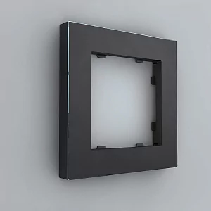 Рамка на 1 пост, черный, Berlin 01 iRidi 01P105