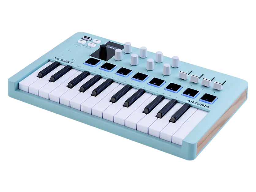 MIDI клавиатура Arturia MiniLAB 3 Aquamarine 3