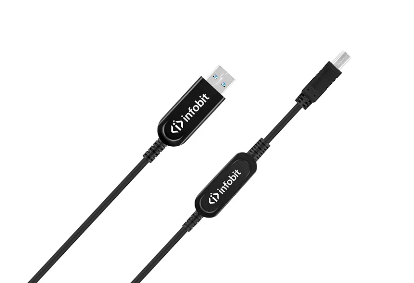 Кабель оптический активный USB 3.1 Gen 2 Infobit U31-AMBM32-25 4