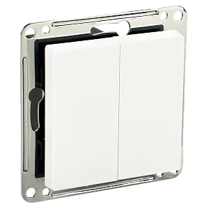 Сценарный выключатель 2-кл, модуль 55х55, dc, Белый iRidi Ddc-00-55-0201