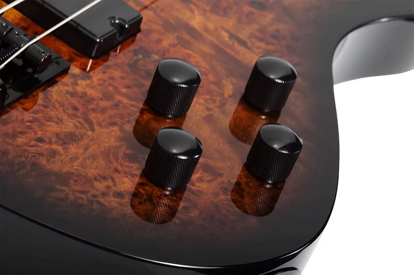 Бас-гитара SCHECTER C-4 STANDARD TOBACCO BURL 11