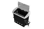 Прямоугольный металлический корпус Wize Pro WRTS-M-4CBOX-S