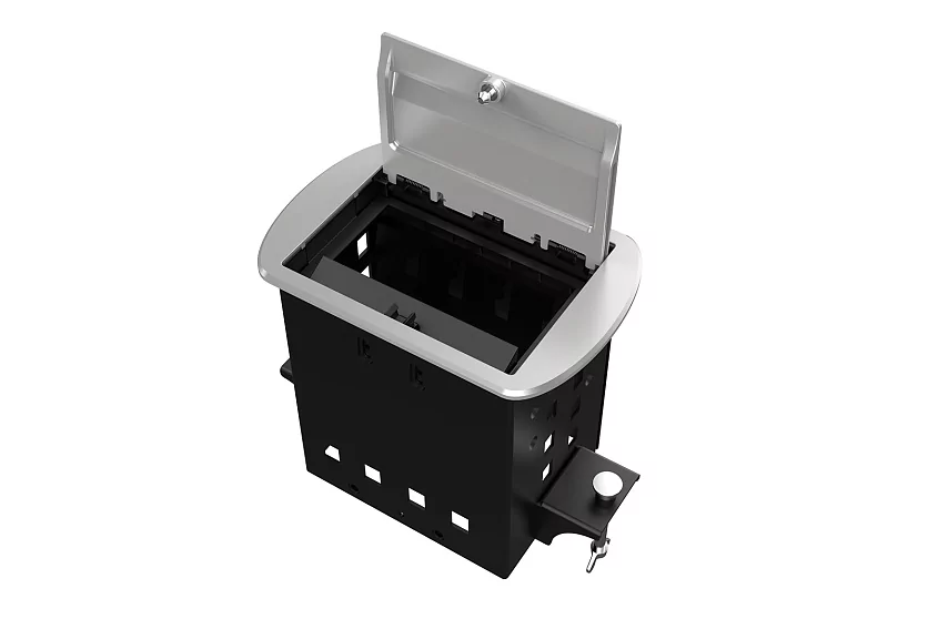 Прямоугольный металлический корпус Wize Pro WRTS-M-4CBOX-S