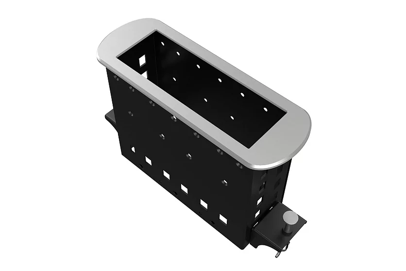 Прямоугольный металлический корпус Wize Pro WRTS-M-6BOX-S