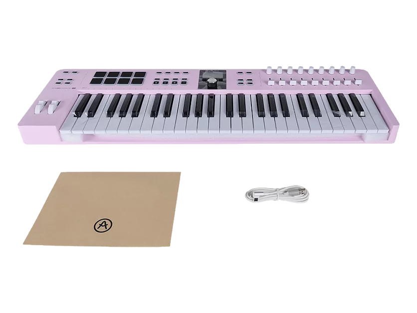 MIDI клавиатура Arturia KeyLab Essential 49 mk3 Rose Quartz 12