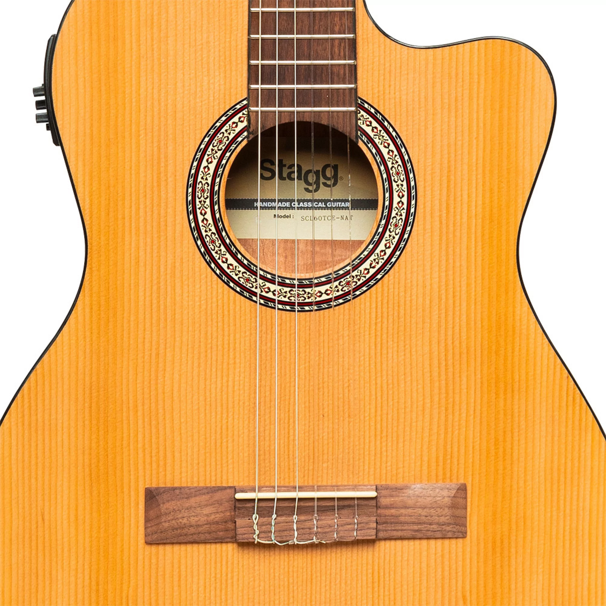 Электроакустическая гитара STAGG SCL60 TCE NAT 8