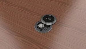 Лючок врезной в стол Wize Pro WRTS-RR-B 4