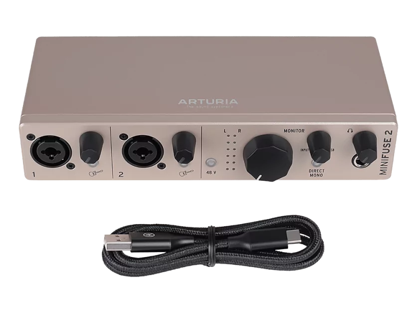 Аудиоинтерфейс USB Arturia MiniFuse 2 Champagne 7