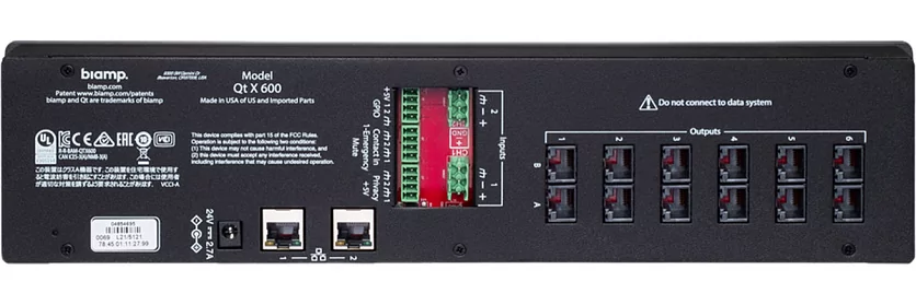 Аудио процессор Biamp Qt X 600 2
